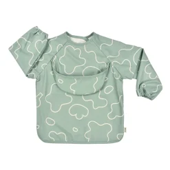 Bavoir A Manches Evolutif 2 En 1 Sage Green