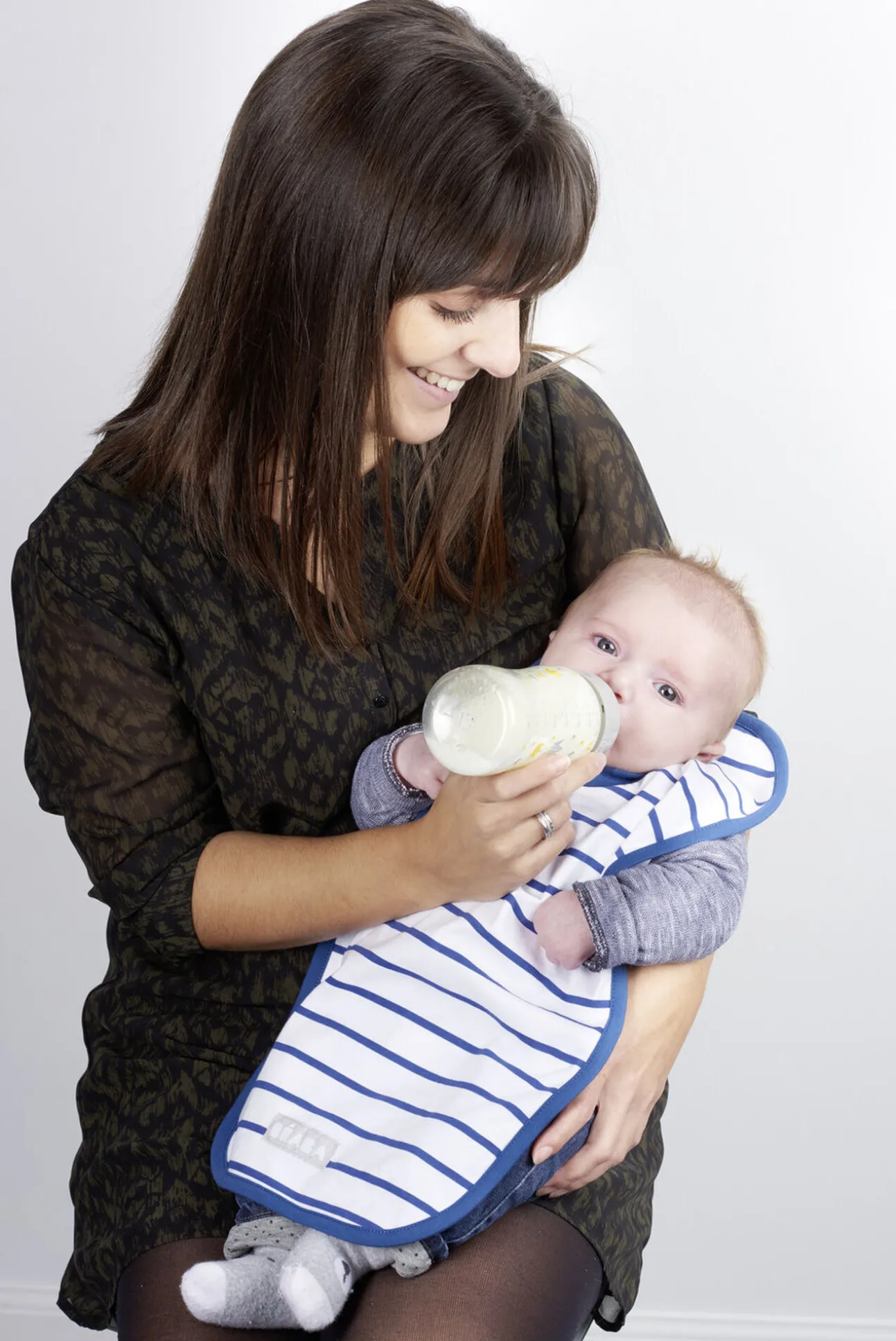 Bavoir Coton Stripes