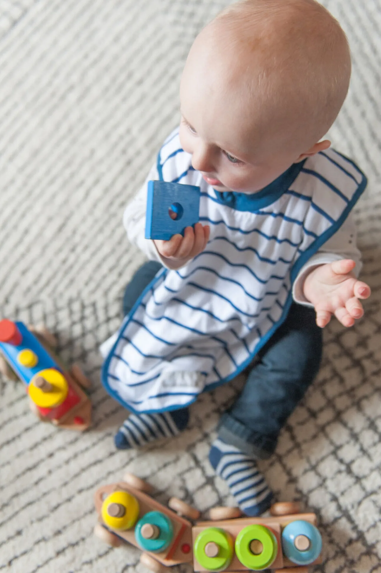 Bavoir Coton Stripes