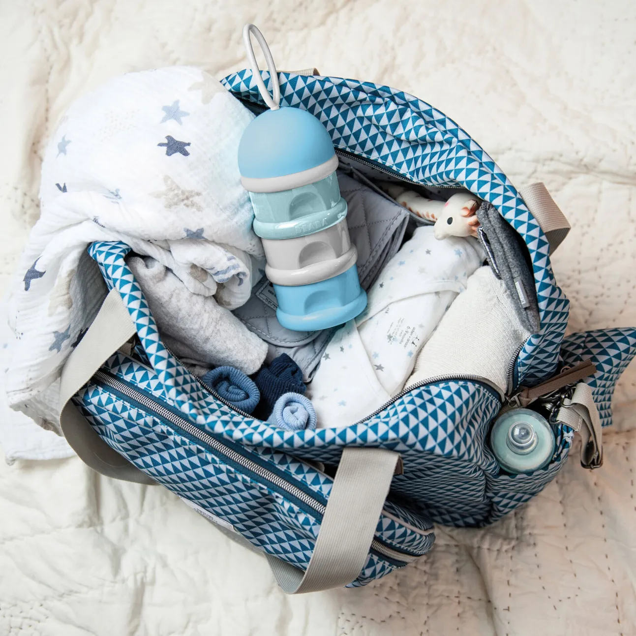 Boite Doseuse De Lait Empilable Blue