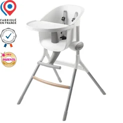 Chaise Haute Evolutive Up & Down White/Grey