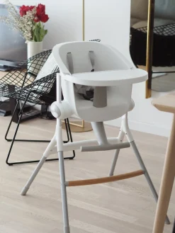 Chaise Haute Evolutive Up & Down White/Grey