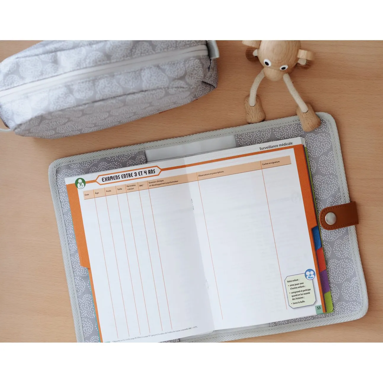 Protege Carnet De Sante Tiny Dots