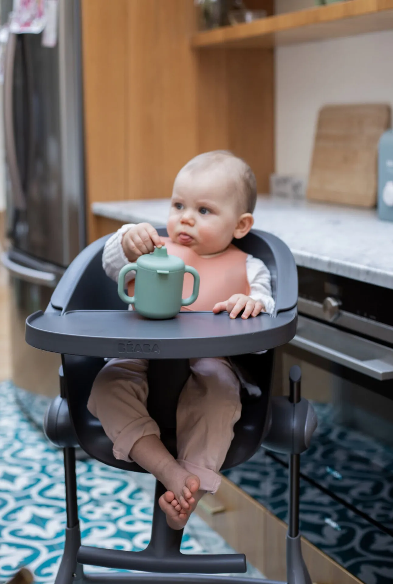 Tasse D'Apprentissage Silicone Sage Green