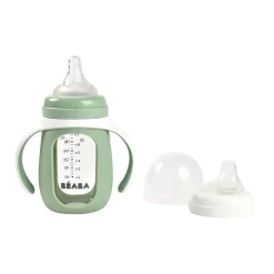Biberon Verre D'Apprentissage 210 Ml Sage Green