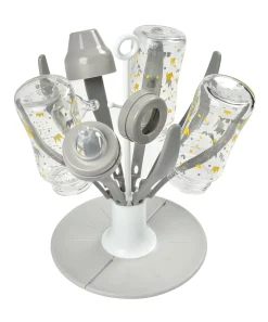 Egoutte-Biberon Flower Pliable Grey