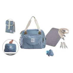 Sac A Langer Geneve Ii Play Print Blue