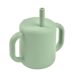 Tasse Paille Silicone Sage Green